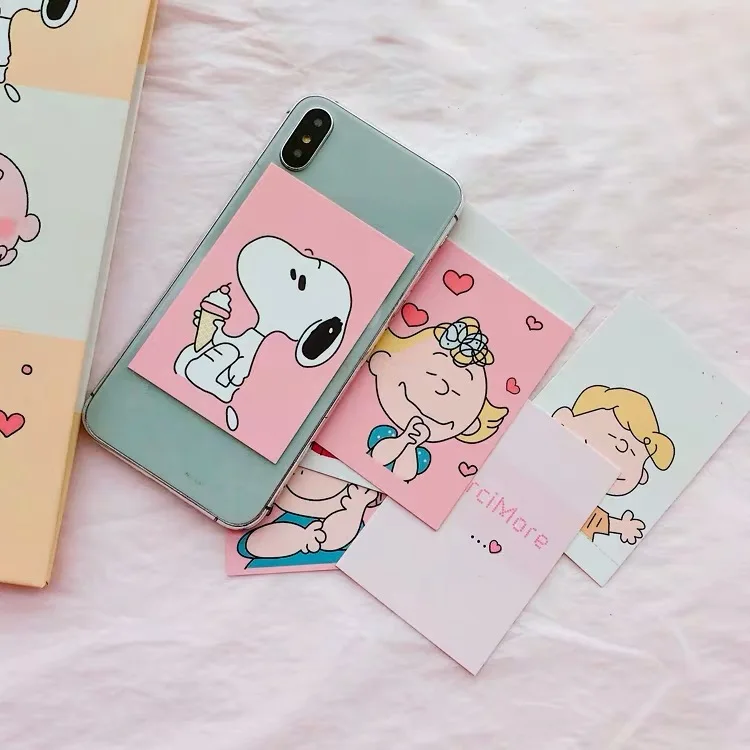 8 шт. Ins Peanuts изгой карта собаки милый мультфильм доска для сообщений доска для фото дисплей доска украшение стены визитная карточка дисплей