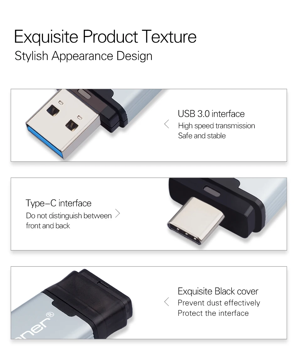 USB флеш-накопитель DataRunner type C, USB флешка, 3,0, 512 ГБ, 256 ГБ, 128 ГБ, 64 ГБ, 32 ГБ, внешний накопитель, флешка для type-C/PC