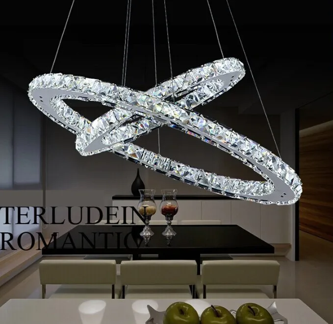 Современная горячая Распродажа Diamond 2 кольца светодиодный K9 с украшением в виде