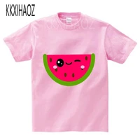 childrens t shirt 2020 summer new kids casual short sleeve cartoon watermelon t shirt girl princess cute vogue tops tee nn