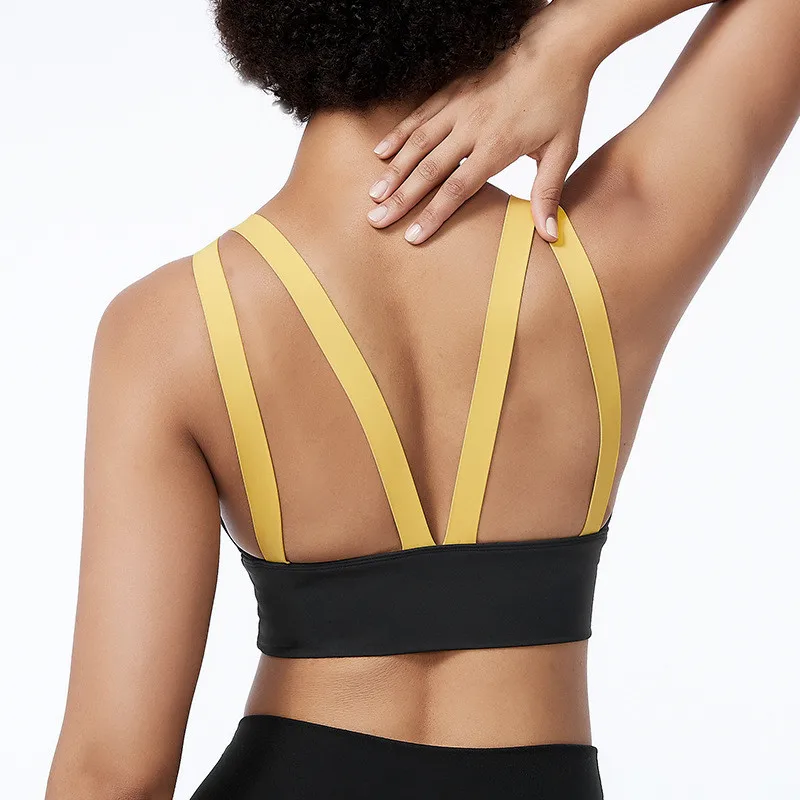 

Быстросохнущие спортивные бюстгальтеры, женский бюстгальтер для фитнеса и йоги, ударопрочная Женская Спортивная одежда для бега, спортивн...