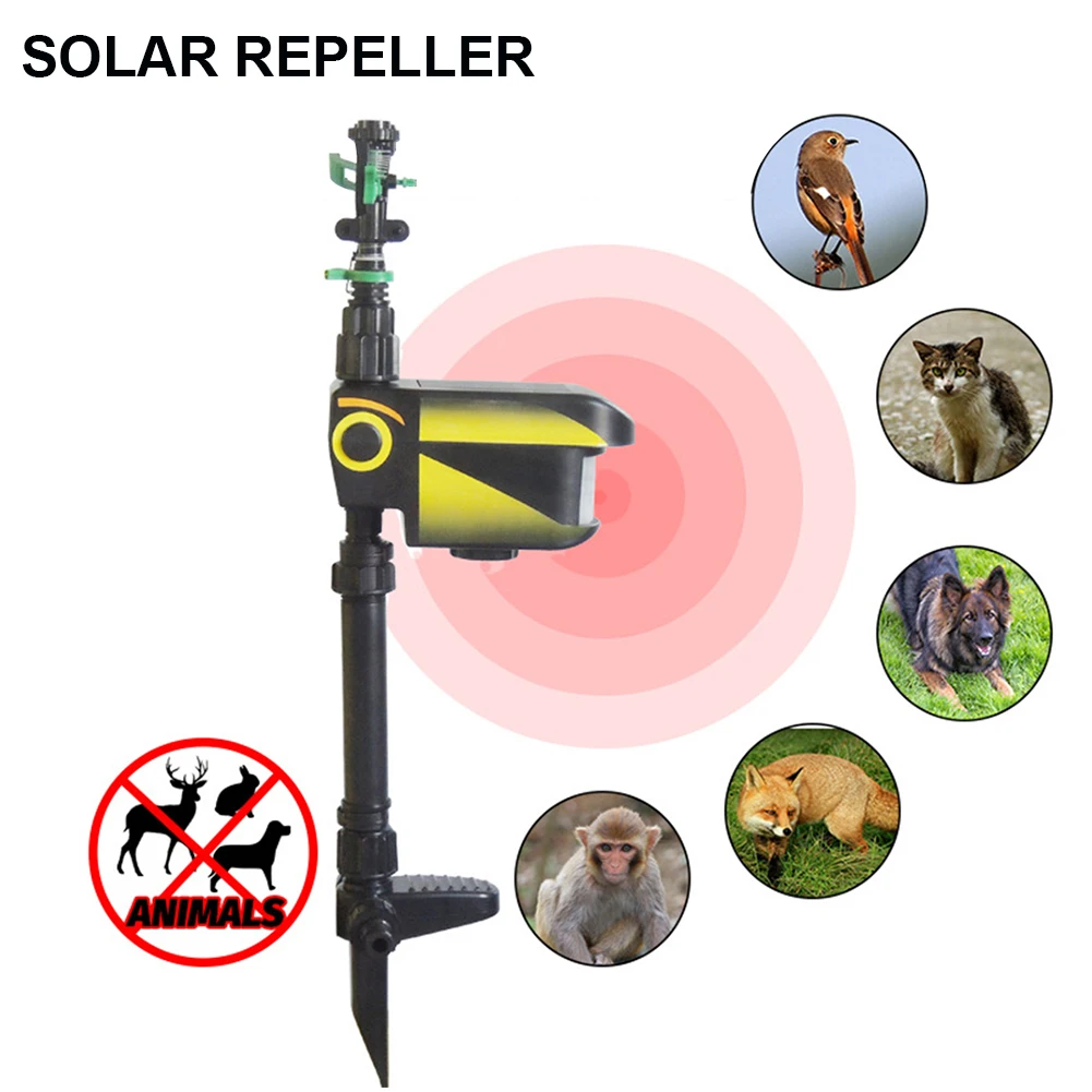 Спринклер для животных Отпугиватель воды на солнечных батареях с активацией
