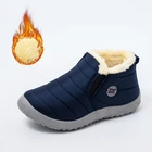 Женские ботинки, легкая зимняя обувь, женские ботильоны, женские водонепроницаемые зимние ботинки, женская повседневная обувь без застежки, плюшевая обувь