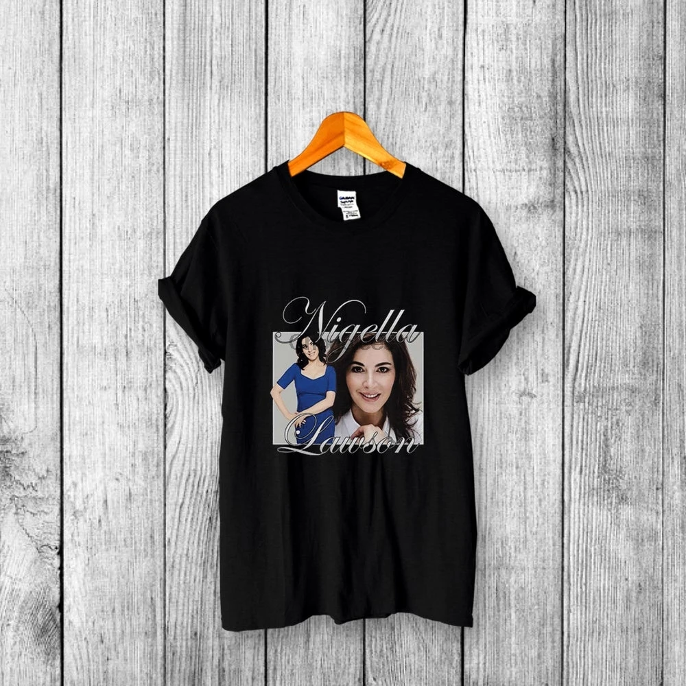 Винтажная рубашка Nigella Lawson с изображением пищи писателя критики мастера шеф