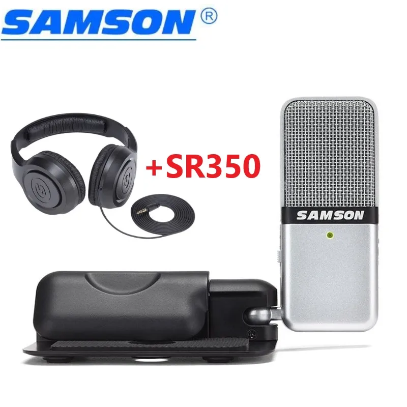 Микрофон Samson Go портативный конденсаторный USB-микрофон для Mac ПК компьютера записи