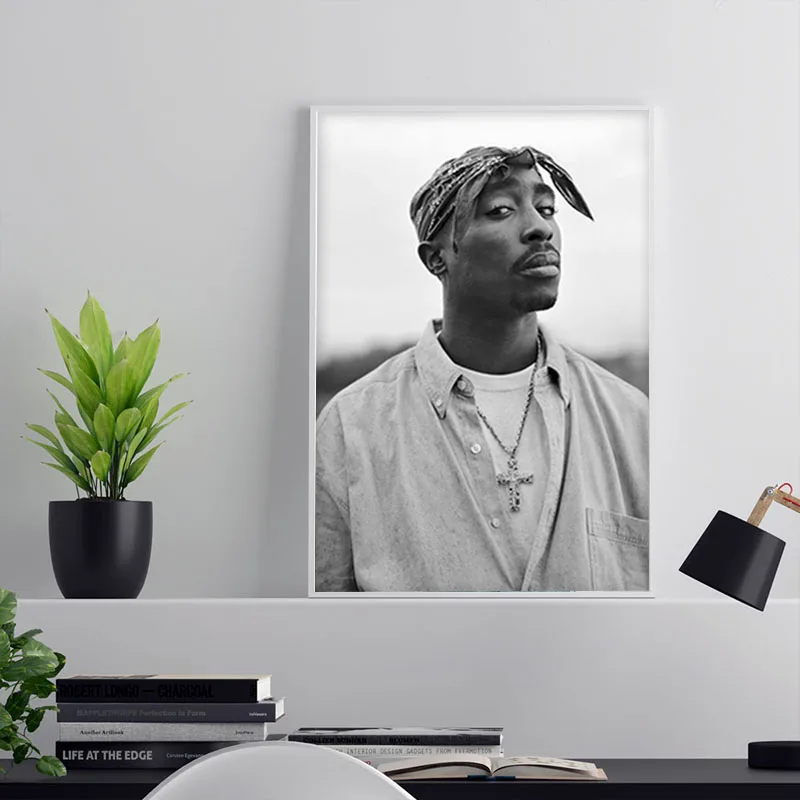 Tupac Shakur 2PAC Canvas Painting Rapper Star Poster Hip Hop Art Moder Wall Decor Posters Pictures for Home Design | Дом и сад