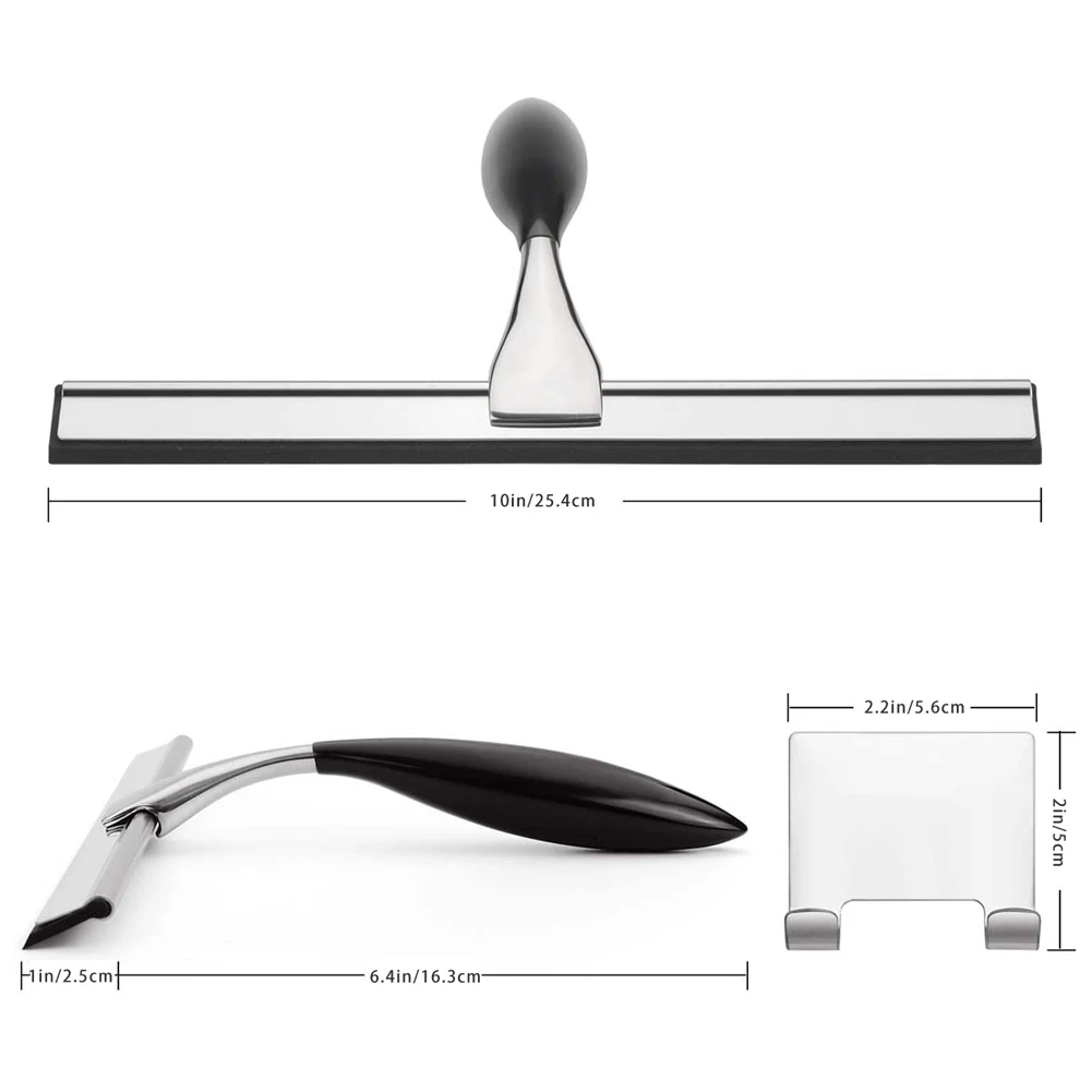 

Window Glass Cleaning Brush Stainless Steel Squeegee Scraper Multifunctional Cleaner Home Washing Cleaning Tools With Hook