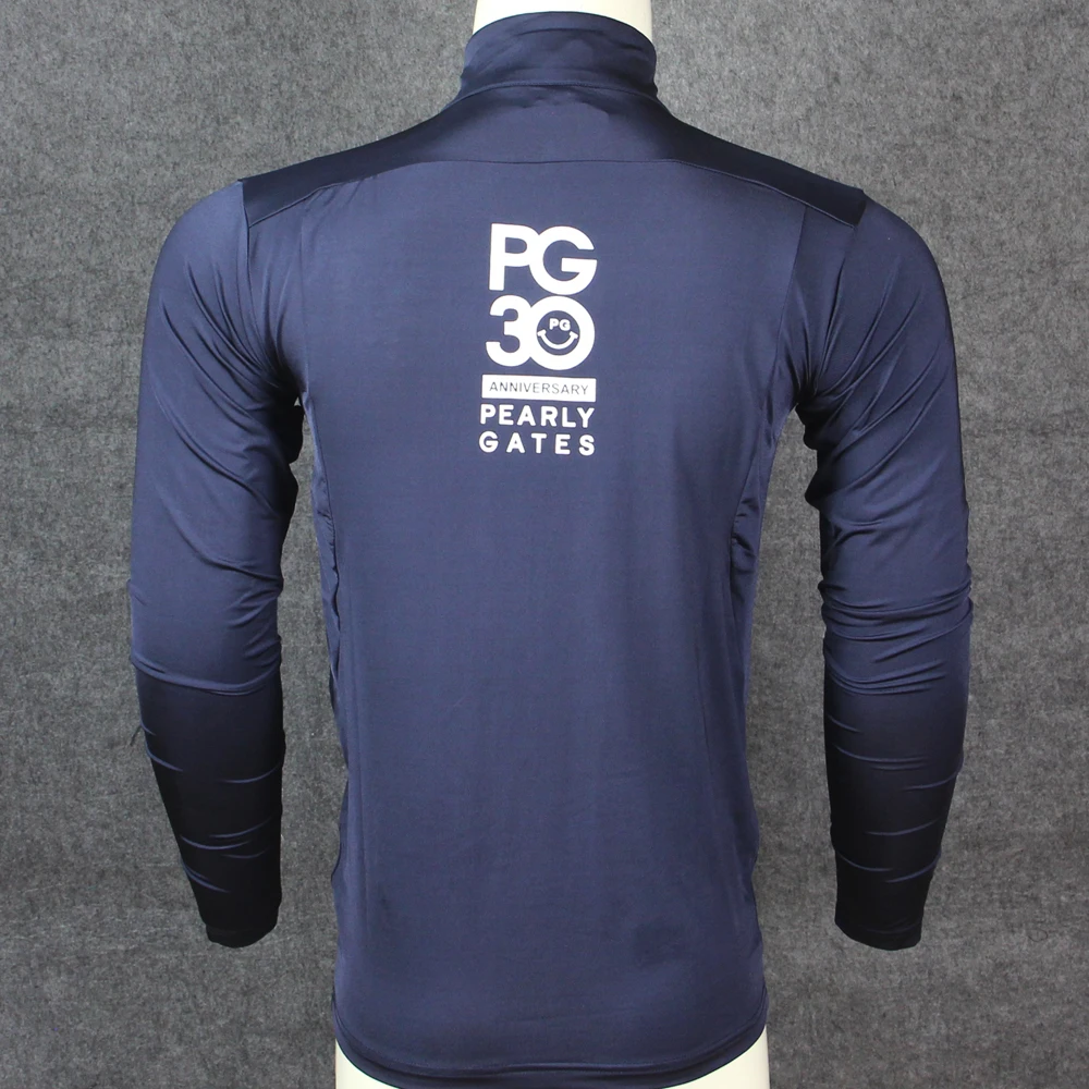 Мужская футболка для тренировок PG Спортивная с длинными рукавами и воротником на