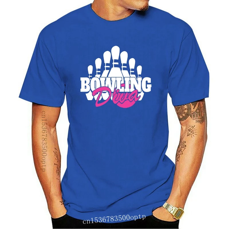 

New Men T Shirt BOWLING DIVA Women t-shirt