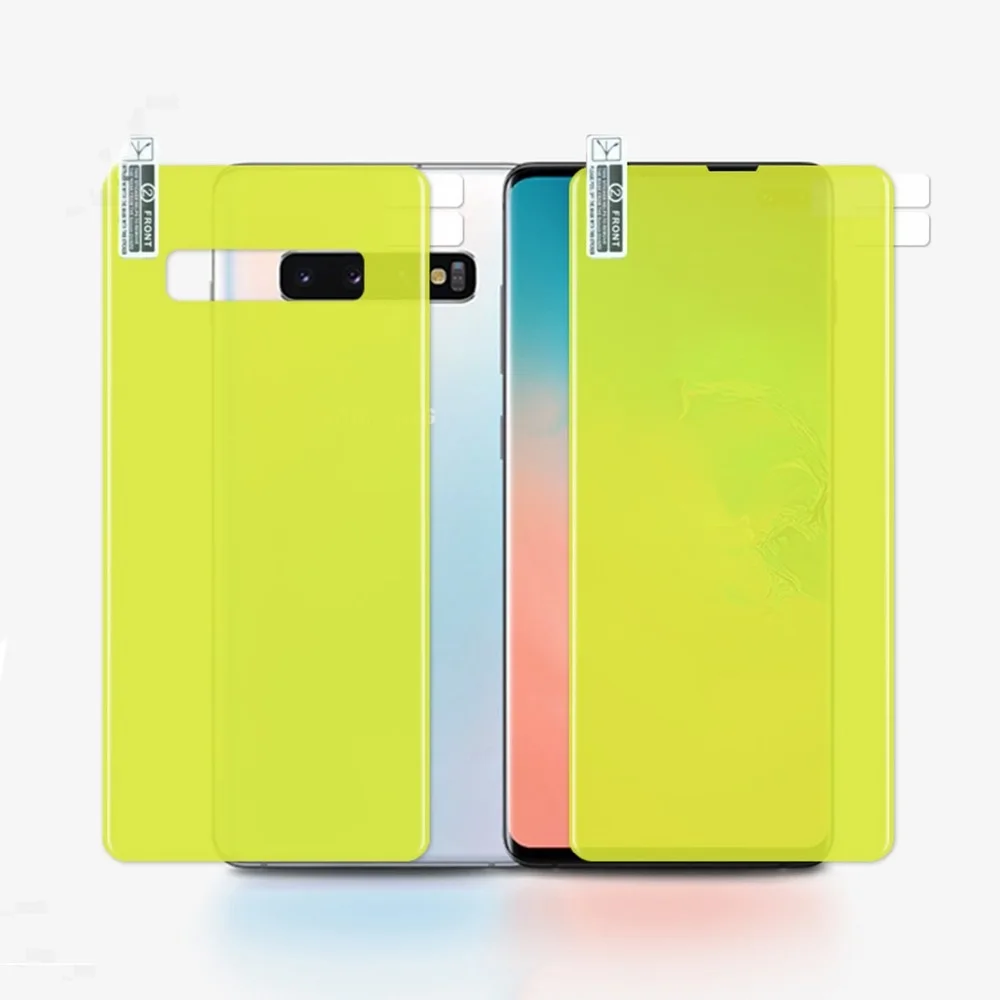 Гидрогелевая пленка для Samsung Note 20 10 Pro S10 S20 S21 Ultra полное покрытие передняя и задняя