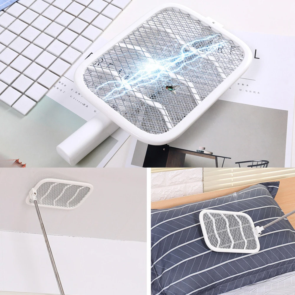 

Foldable Mosquito Swatter Killer Electric Portable Handheld Racket Insect Fly Bug Mosquito Zapper Swatter Killer