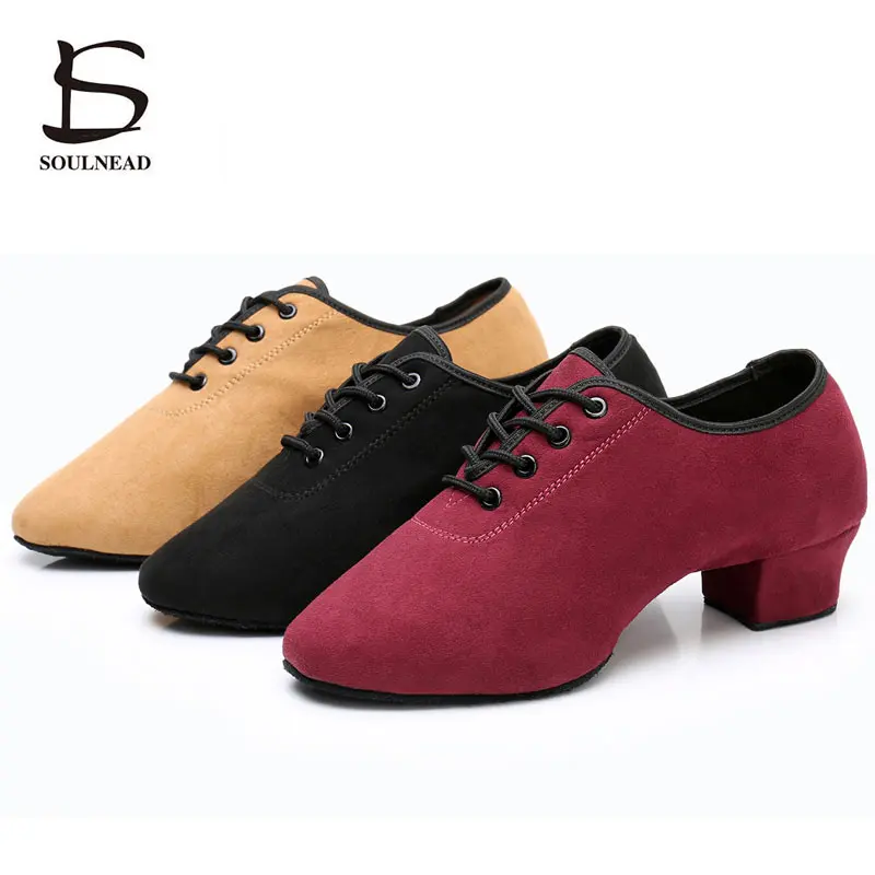 Ballroom Dance Shoes Women Salsa Latin Shoe Soft Sole Heels Professional Teacher's Tango Jazz Dancing Sneakers