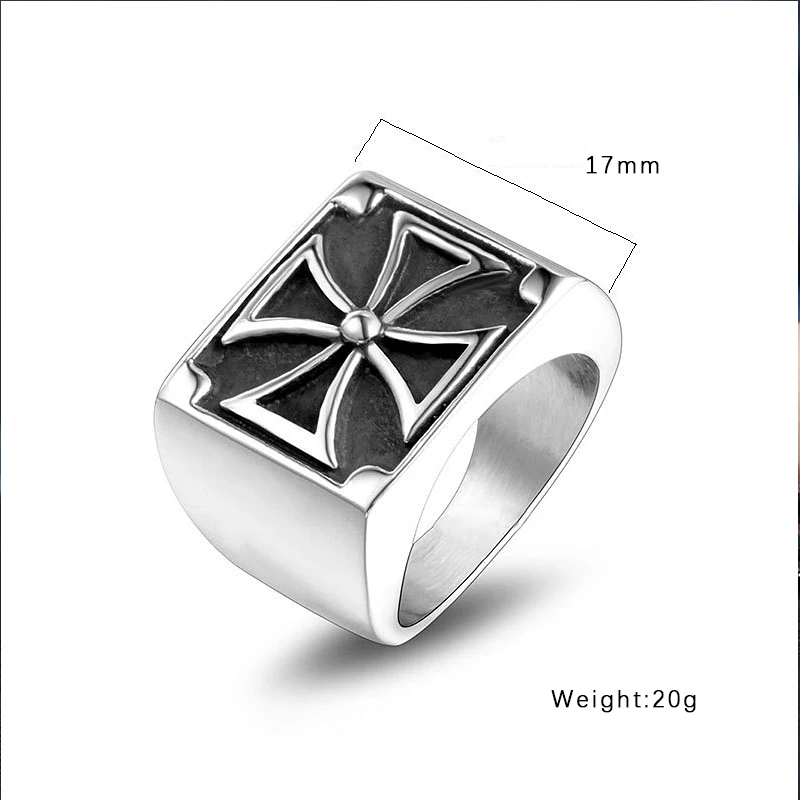 Винтаж в готическом стиле Пособия по немецкому языку армии кольцо с железным