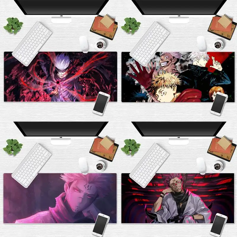 

jujutsu kaisen Rubber Mouse Durable Desktop Desk Table Protect Game Office Work Mouse Mat pad X XL Non-slip Laptop Cushion