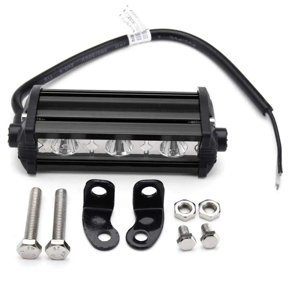 Тонкий светодиодный светильник для работы 9 Вт 18 36 Однорядный внедорожник 4X4