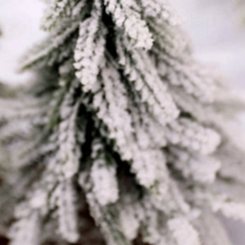 

2Pcs Christmas Tree Ornament Desktop Decoration Xmas for Mall Window Snow Spruce Decor Christmas Decorations