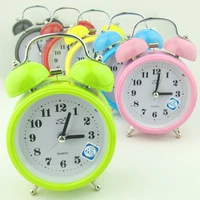 ringing alarm clock 3 inch luminous mute metal bell clock creative promotional gift clock