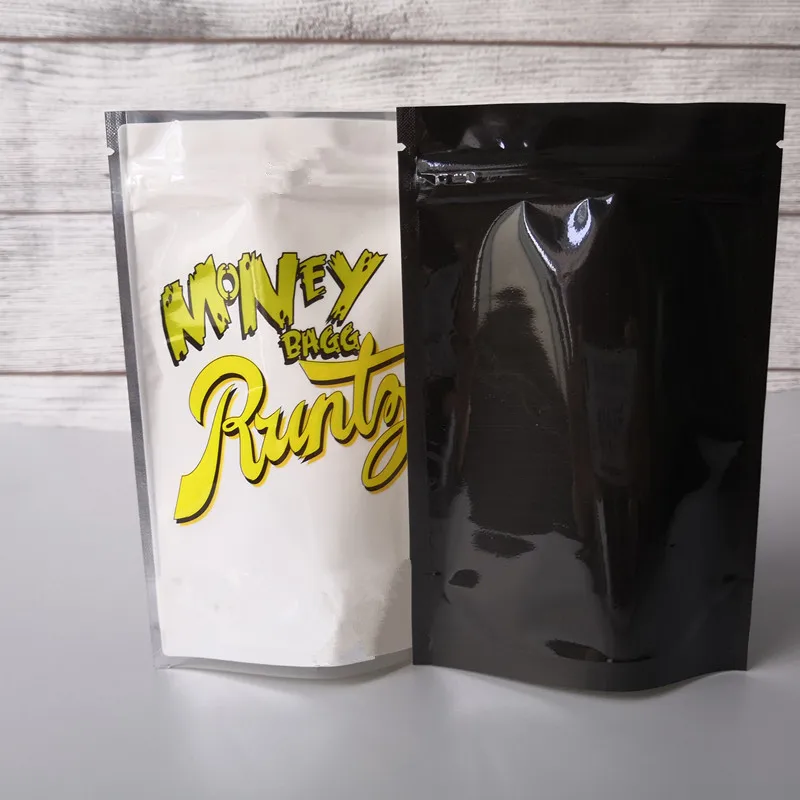 100 шт./лот влагонепроницаемые мешки на молнии из майлара 3 5 г толстые для