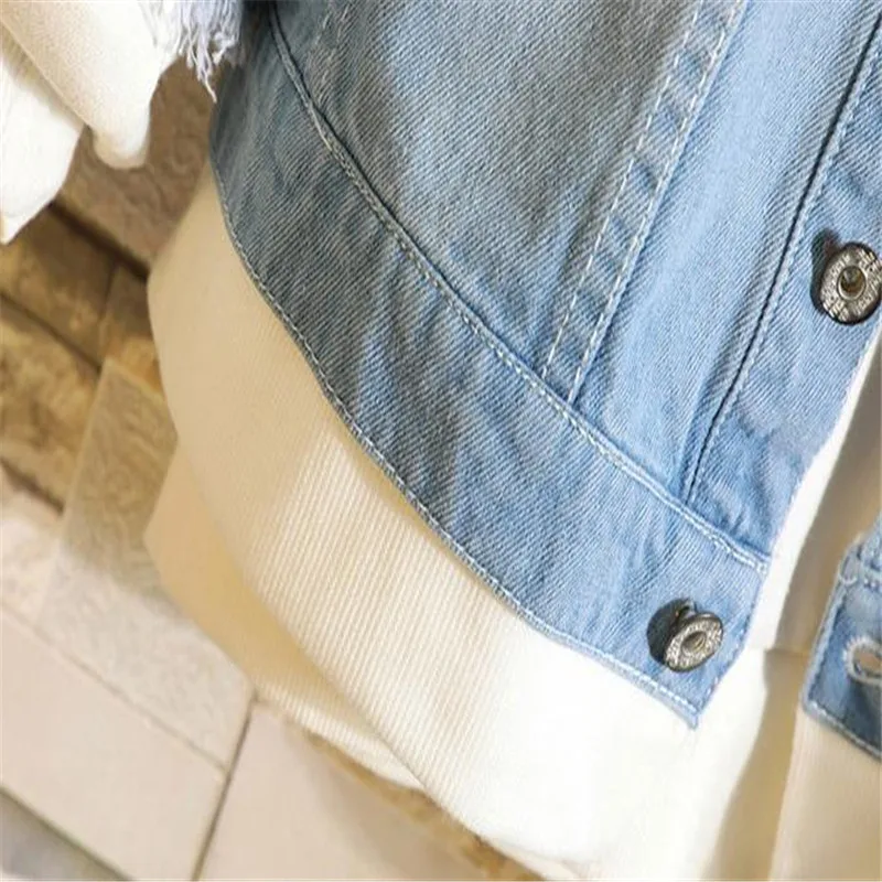 Anime Hole Denim Jacket ONE PIECE Chaqueta Hoodie Man Woman Luffy White beard Cosplay Costume Pure Cotton Fashion Casual Coat |