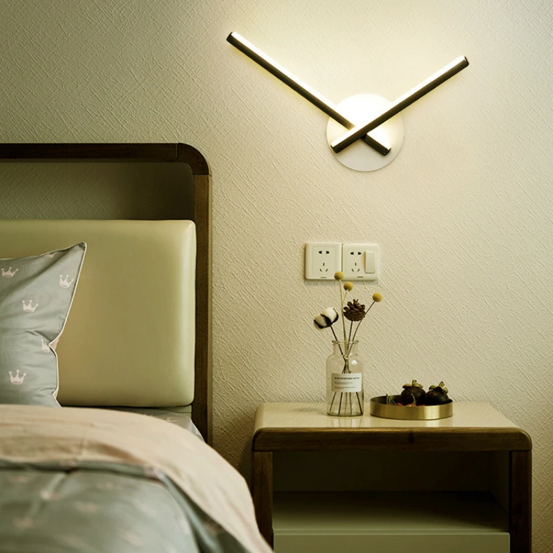 Современные минималистичные алюминиевые настенные лампы для гостиной ванной