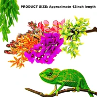 reptile diy fish tank simulated plant with suction cup plastic fake hanging pet supplies terrarium realistic artificial vine