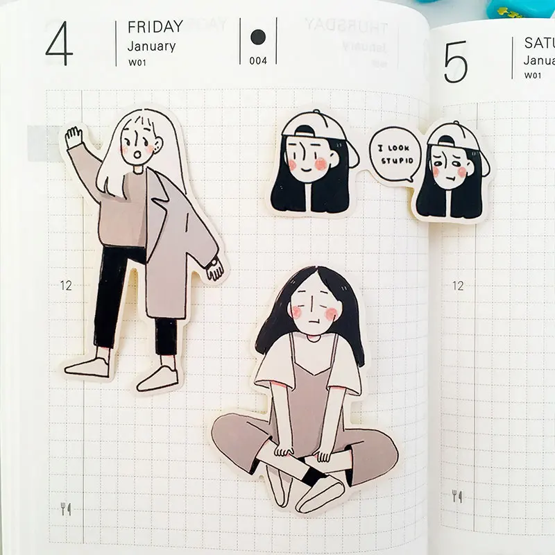 17 шт./компл. Ретро стажер от работы студенческие наклейки с буквами набор для