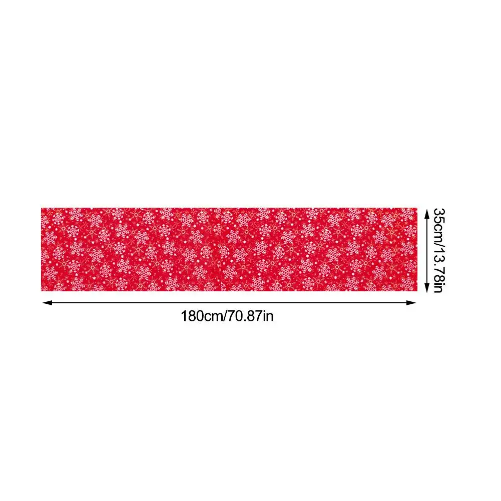 

Christmas Table Runner Washable Tablecloth With Snowflake Print For Family Dinners Christmas Home Decoration