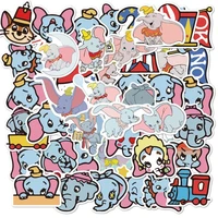 103050pcs cartoon cute elephant design graffiti suitcase guitar skateboard waterproof stickers decorative toys wholesale