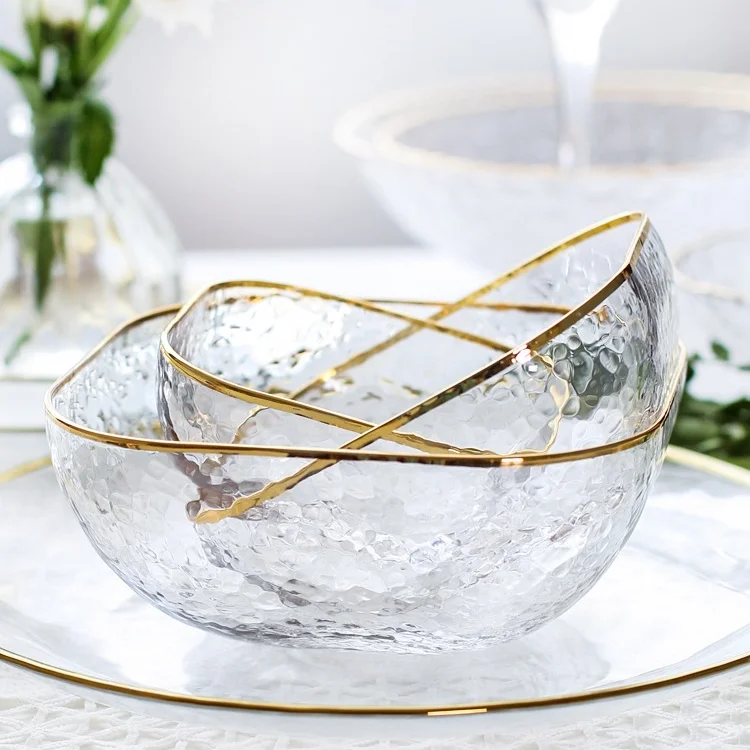 

Прозрачные креативные чаши, стеклянные квадратные жаропрочные чаши в скандинавском стиле для фруктов, салата, десерта, смузи, саладная посу...