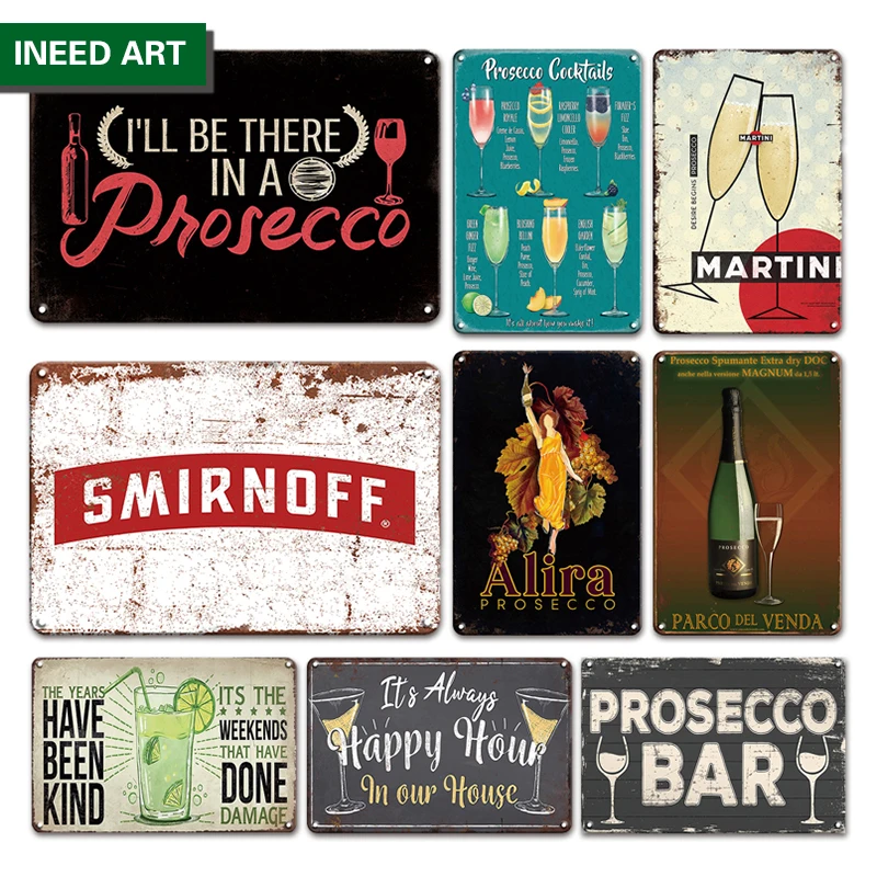 

Retro Cocktail Beer Metal Tin Sign Wall Decoration Vintage Home Decorative Metal Wall Sticker Bar Wall Decor