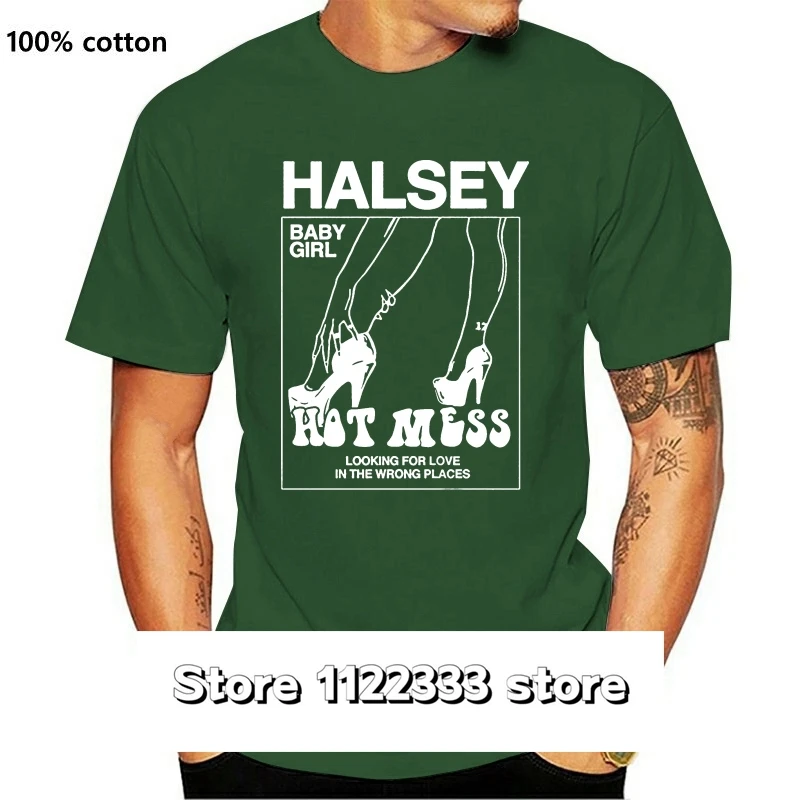 

Camiseta de Halsey para bebé y nia, ropa con Logo de amor oficial, negra