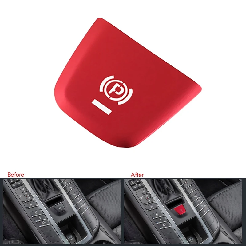 Car Parking Brake Handbrake Decoration Cover P Button Sticker for Porsche-Macan 2014-2020 | Автомобили и мотоциклы