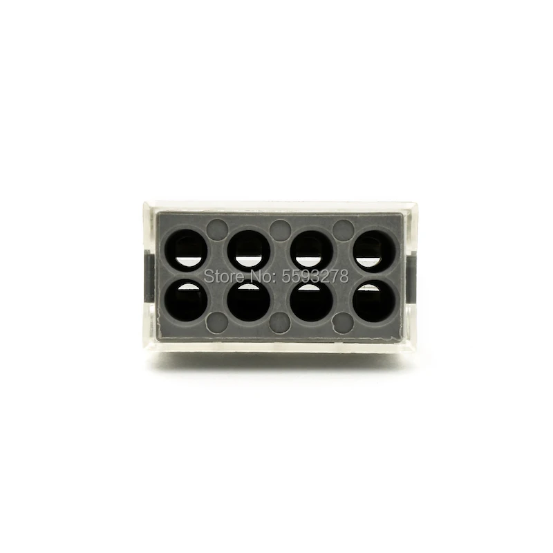 

300PCS/LOT PCT-104 4pin Wiring conductor terminal block Push in wire connector For Junction box Assortment kit gray red 773-120