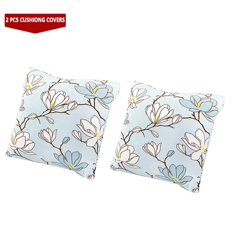 Light Steel Blue 45*45 см, 2 шт., наволочки с принтом, эластичные наволочки для подушки, для автомобиля, украшения дома, дивана, кровати, декоративные наволочки - Цвет: Light Steel Blue