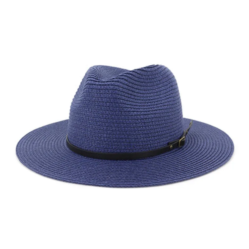 

sun hats men women straw belt band wide brim casual classic simple outdoor beach sun protective summer spring black women hats