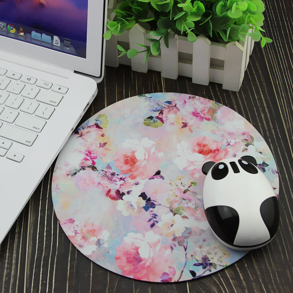 

New Gaming Mouse Pad Portable Round Anti-Slip Mousepad Office Gamer Mause Mat 220 X 220mm Pink Computer Carpet For Laptop PC
