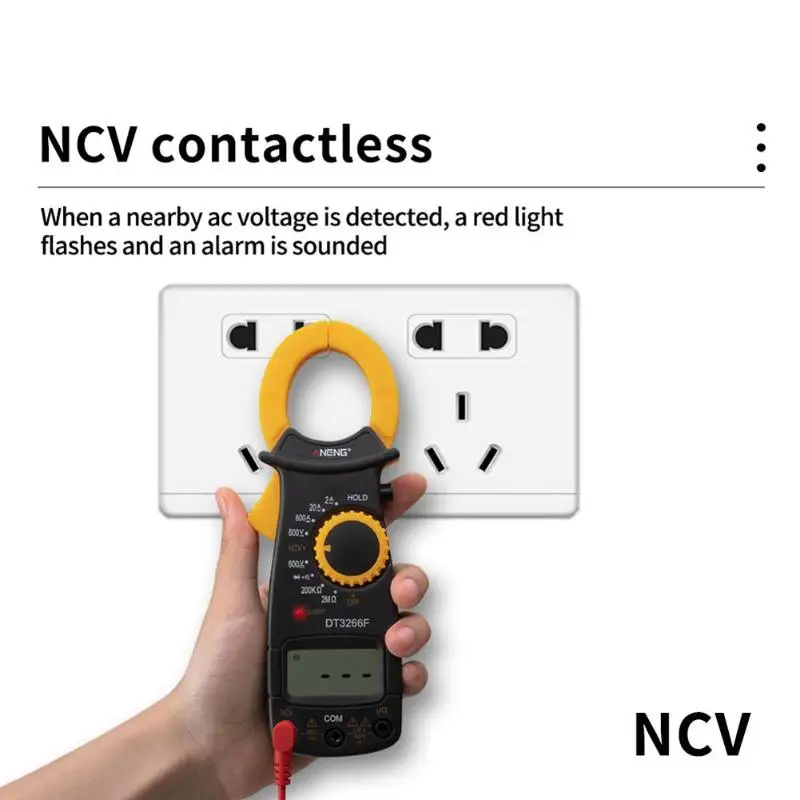 Цифровой Ампер клещи мультиметр NCV токовые вольтметр Вольтметр Амперметр