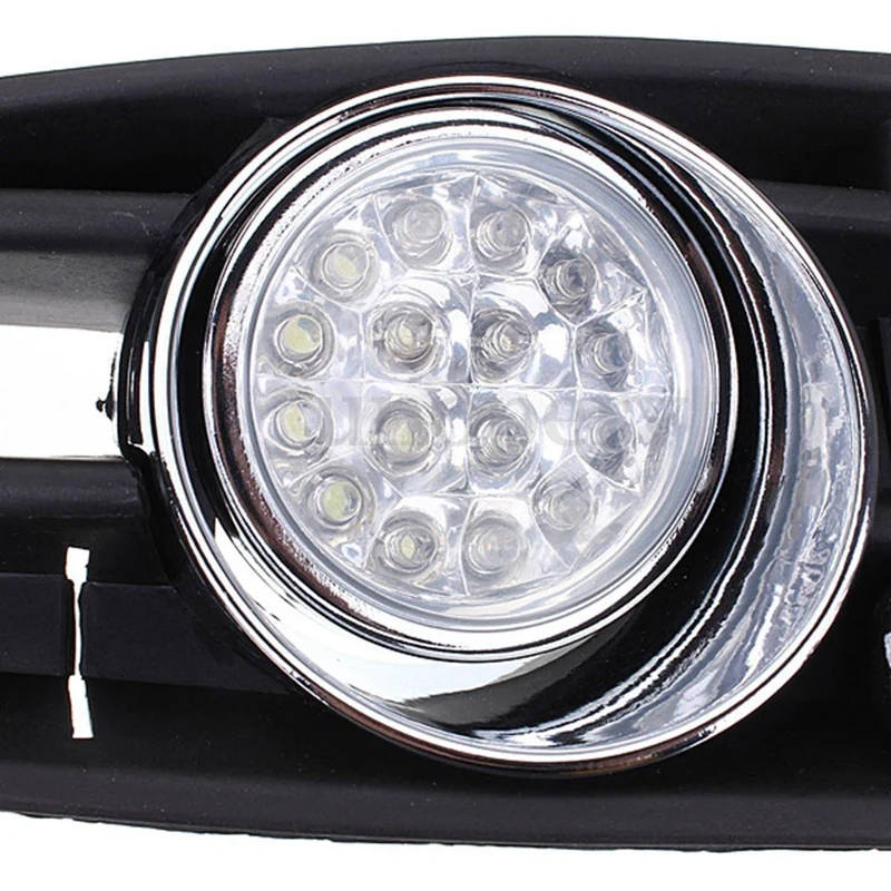 

LED Daytime Lights and LED Fog Light Bumper Grille For VW Jetta Bora MK4 1999-2004 1J5853665B 1J5853666B