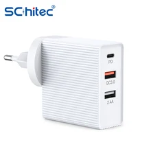 Schitec Quick Charge 4.0 3.0 QC PD Charger 45W QC4.0 QC3.0 USB Type C Fast Charger for iPhone 12 X Xs 8 Xiaomi Phone PD Charger