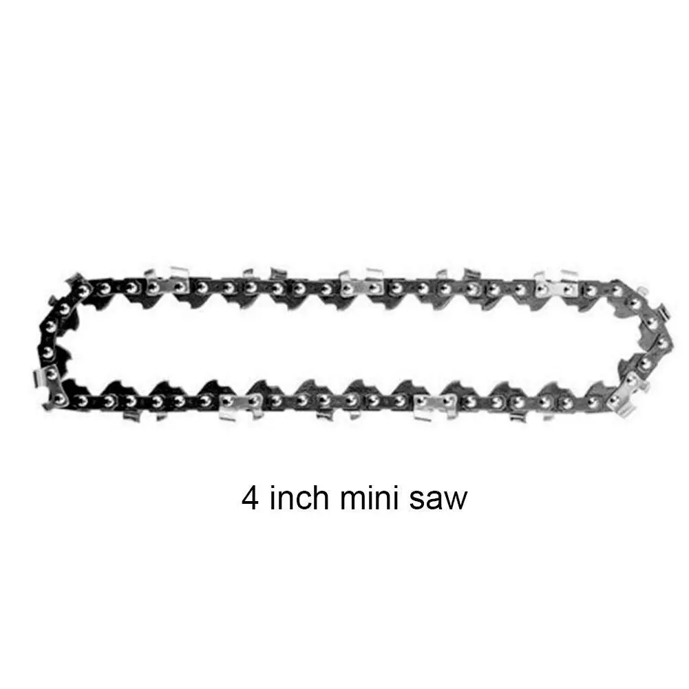 

4-Inches Steel Chainsaw Chain 13cm Guide Plate Chainsaw For Electric Woodworking Accessory Garden Chain Pruning Replacement T2E5