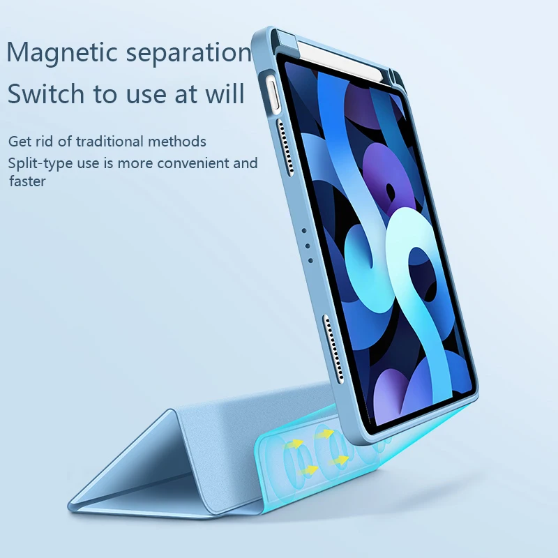 

Чехол HTMOTXY для планшета iPad Air 4, чехлы с держателем для ручек, Магнитный смарт-чехол для Apple iPad 7, 8, Pro 11, Air 4, 2018, 2019, 2020, чехол