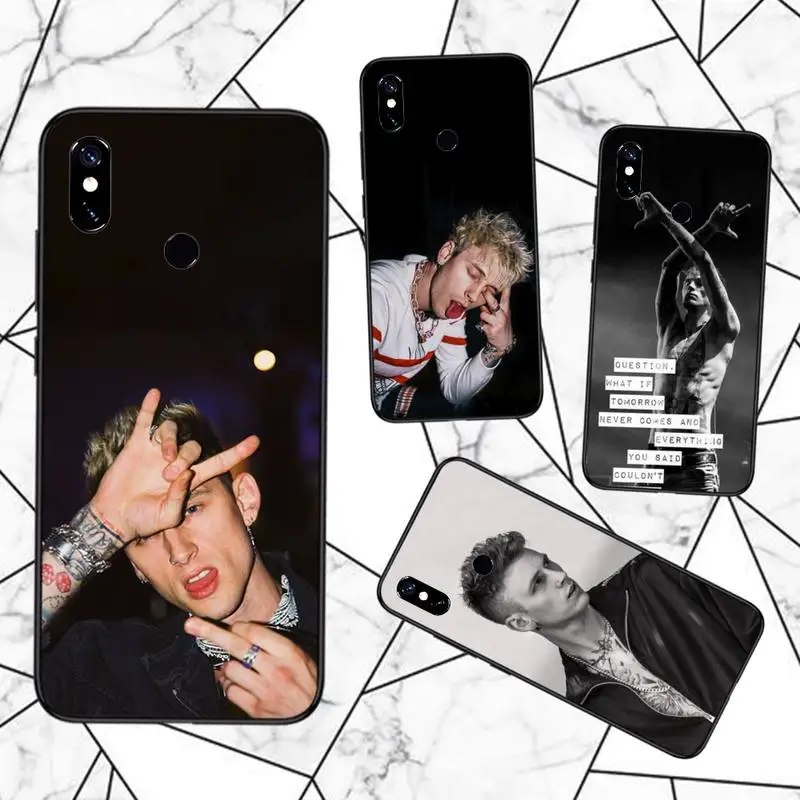 

Machine Gun kelly singer Phone Case For Xiaomi Redmi note 7 8 9 11 t s 10 A pro lite funda shell coque