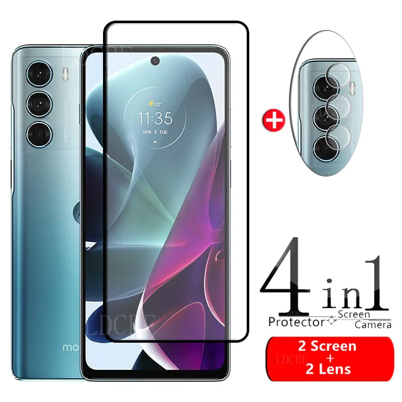 4 в 1 для Motorola Moto G200 стекло для Moto G200 5G закаленное стекло 9H полное покрытие Защита экрана для Moto G200 стекло для объектива