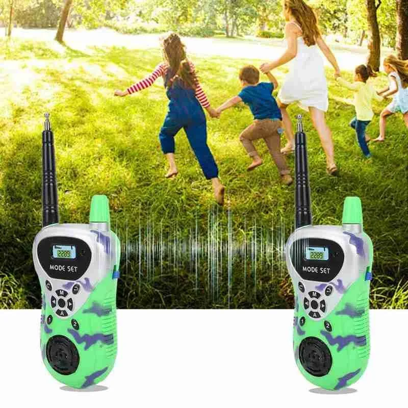 

Walkie Talkie 2 Pcs Children's Radio Handheld Toys For Children Portable Electronic Two-way Radio Communicator Birthday Gift