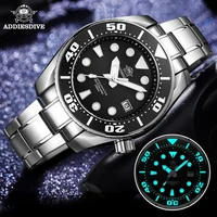 addies dive 1971diver watch sapphire crystal 316l steel watches nh35 sports watch bgw9 luminous ceramic bezel automatic watch