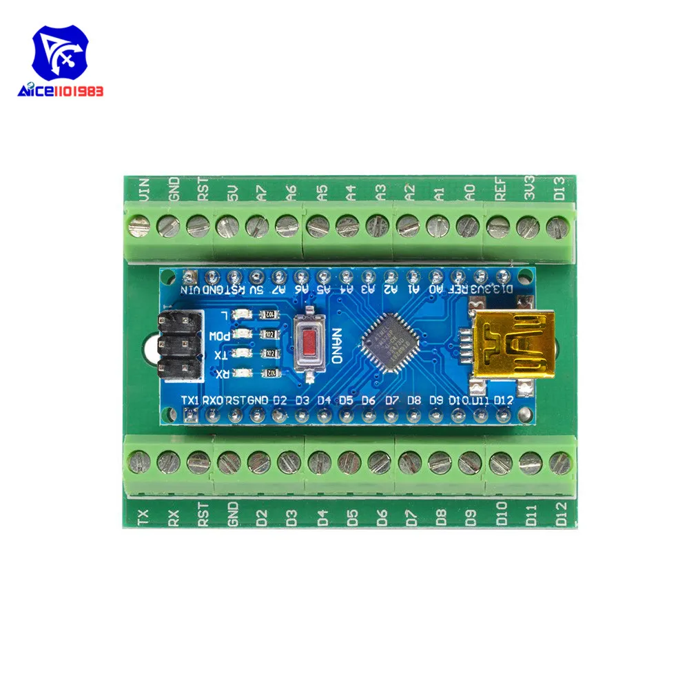 CH340 CH340G Nano V3.0 3,0 драйвер контроллера ATMEGA328 ATMEGA328P терминал Плата расширения Nano IO щит для Arduino AVR