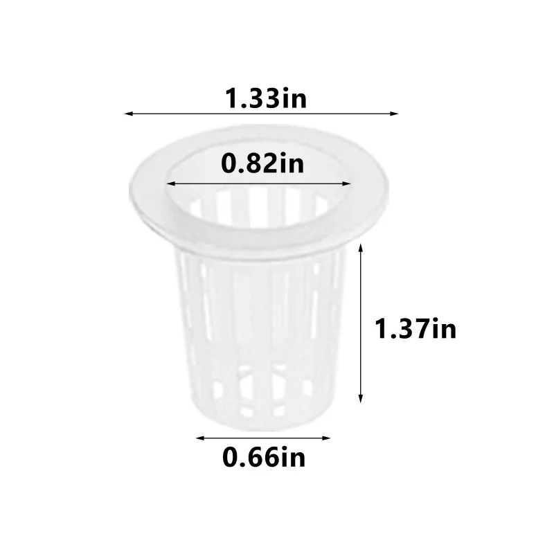

100pcs Hydroponic Colonization Mesh Pot Net Cup Basket Hydroponic Aeroponic Planting Grow Clone Nursery Plant Soilless