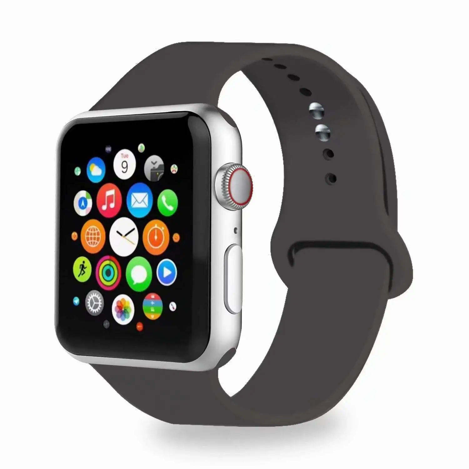 Joyozy с разноцветным рисунком; спортивный для наручных часов Apple Watch, ремешок 38 мм/40 мм/42 мм/44 мм сплошной цвет силиконовые для наручных часов Apple watch 5/4/3/2/1 ремешок