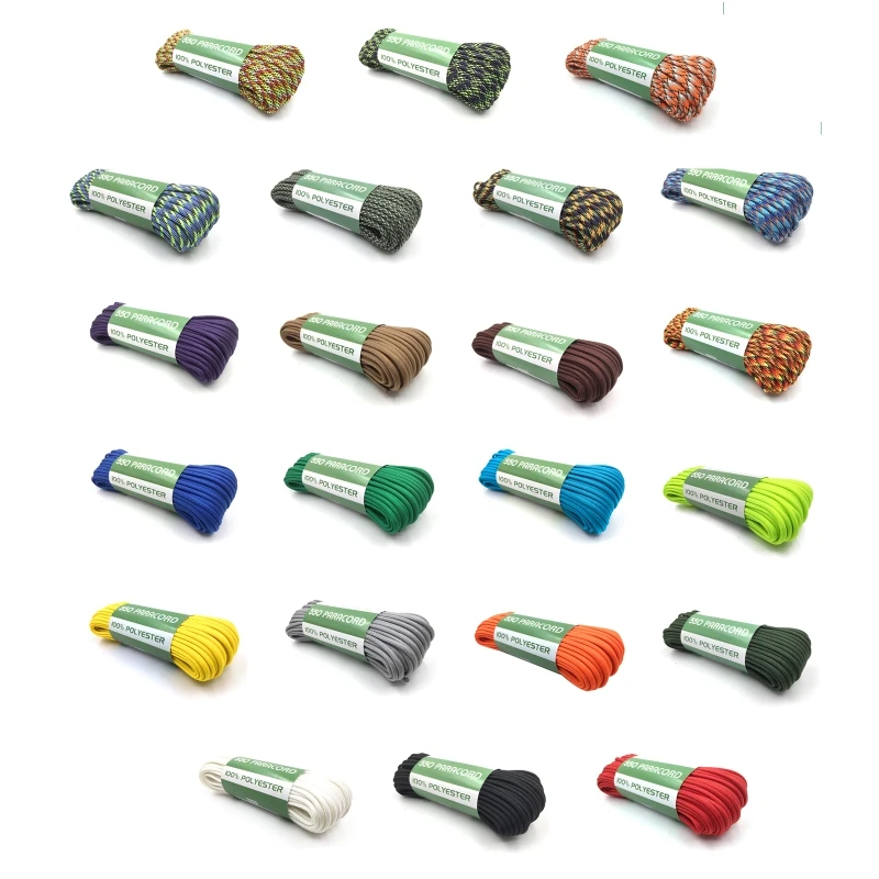 

31 Meters Dia.4mm 7 Cores Braided Rope for Woven Bracelet Outdoor Camping Tent Rope Lanyard Clothesline Backpack Decor E56C