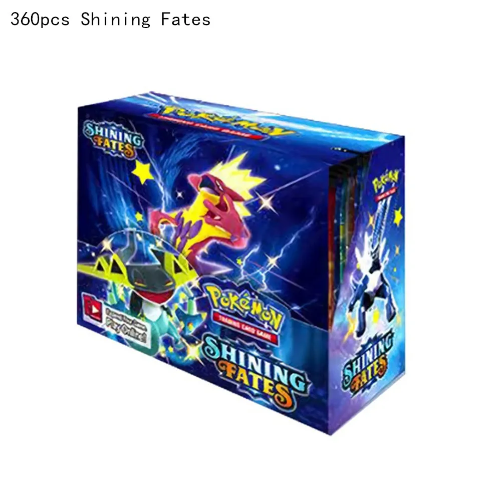 Cartas de Pokemon brillantes, colecci&oacute;n de juegos de batalla, gran oferta, 2021 Uds., Booster Box, 360-4